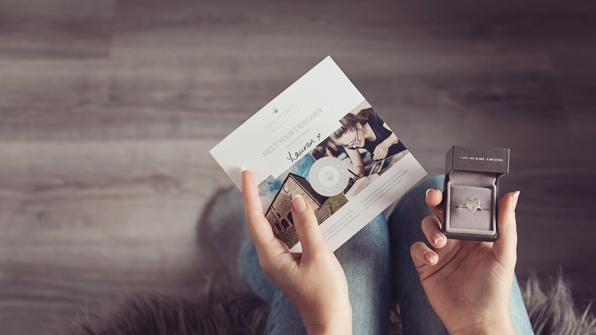 A personalised fingerprint ring in 925 sterling silver
