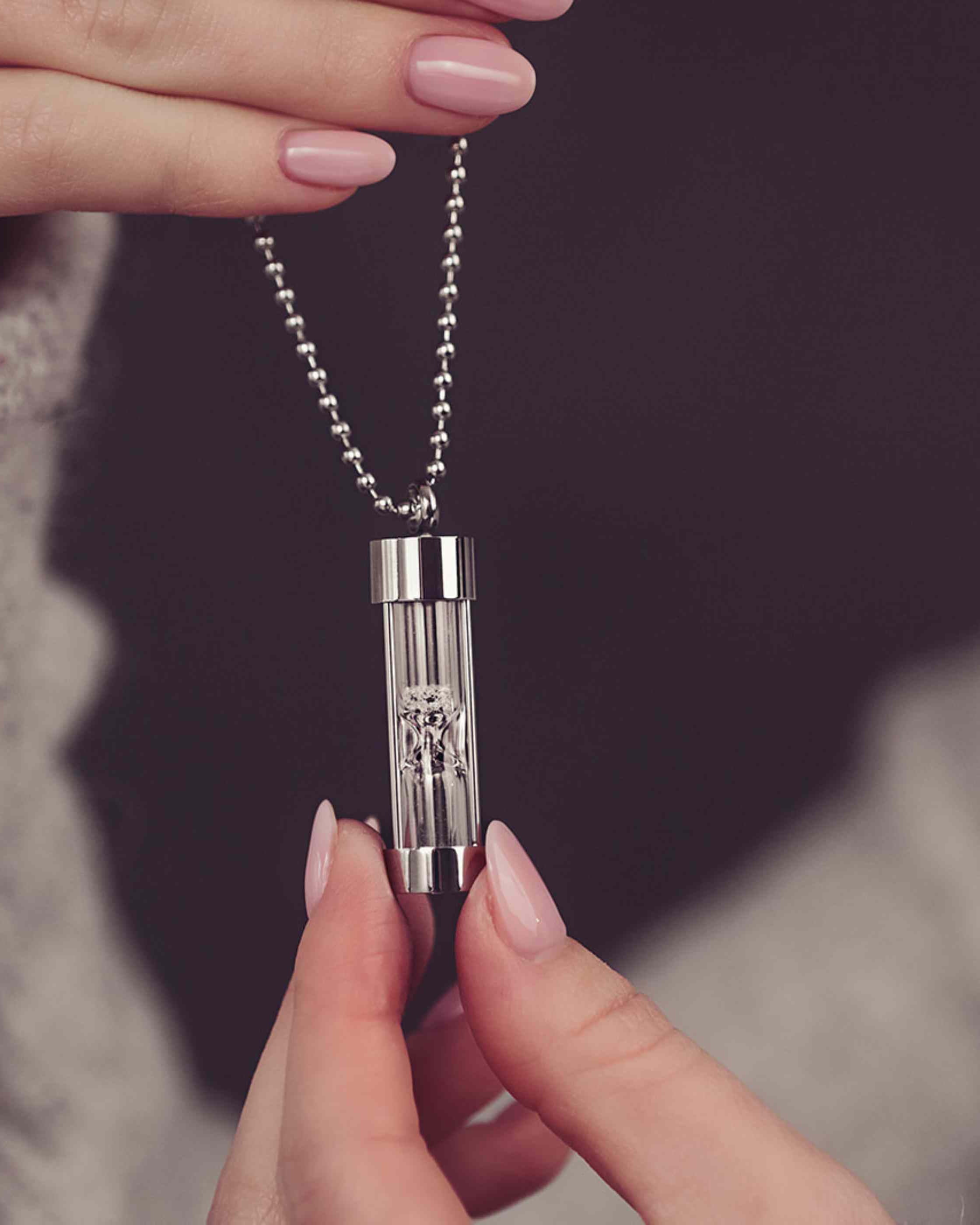 Egg Timer Ashes Necklace
