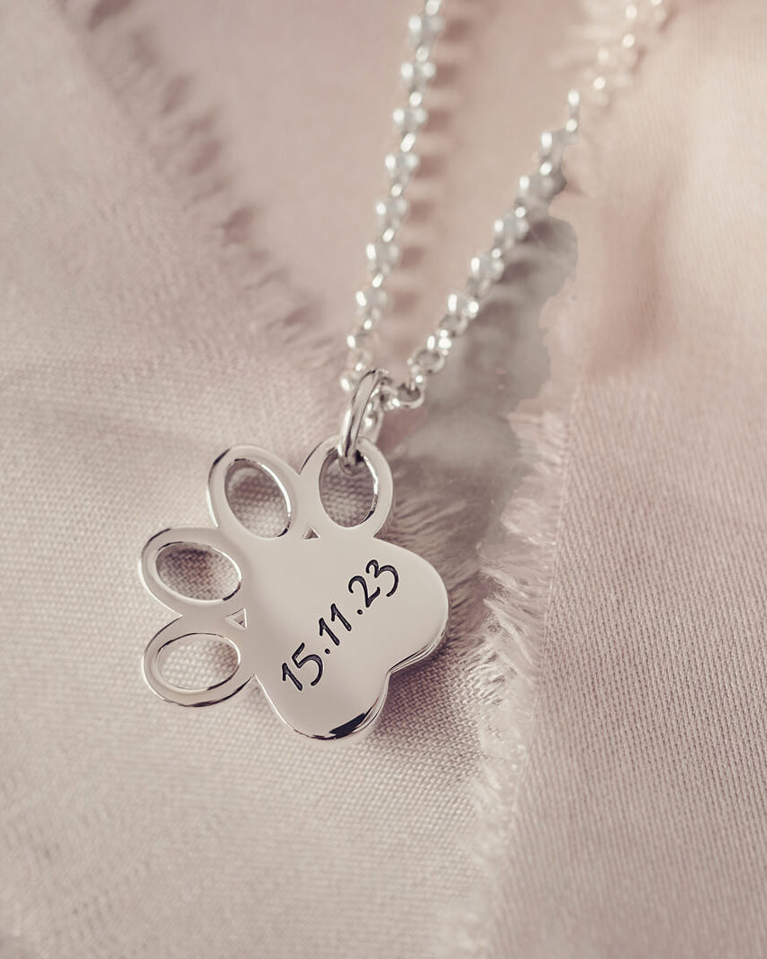 Paw Cremation Ashes Necklace