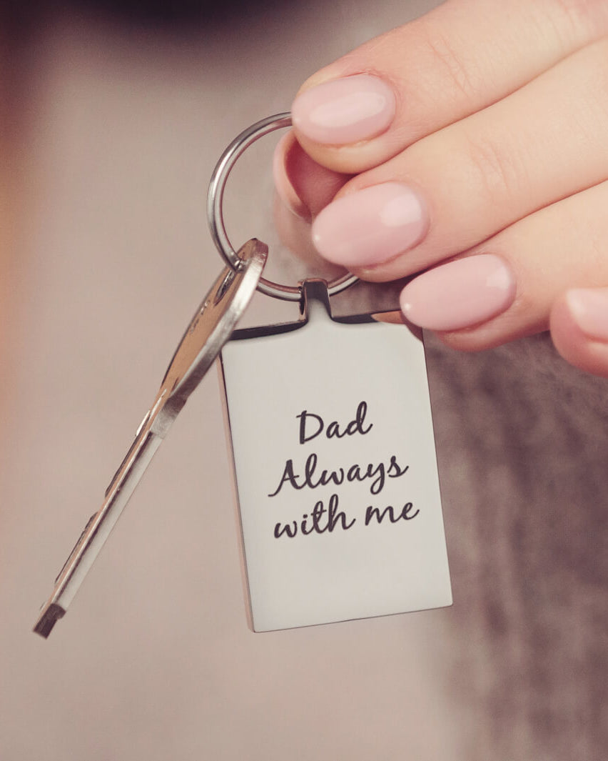 Cremation Ashes Personalised Keyring