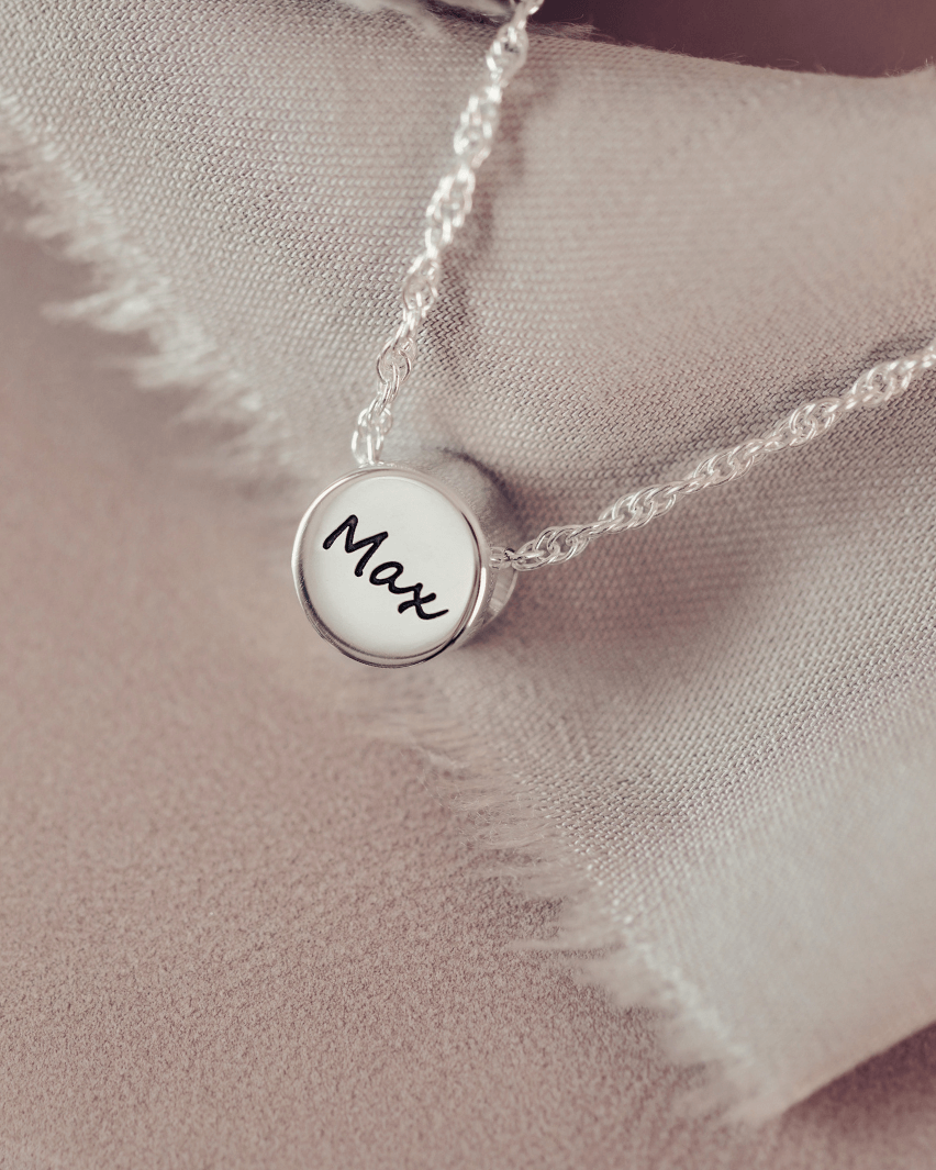 Family Necklace, One Pawprint Charm
