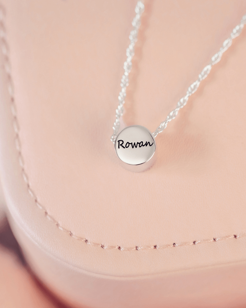 Family Necklace, One Handprint or Footprint Charm