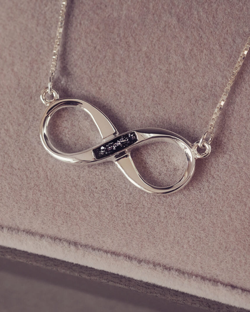 Memorial Ashes Infinity Necklace
