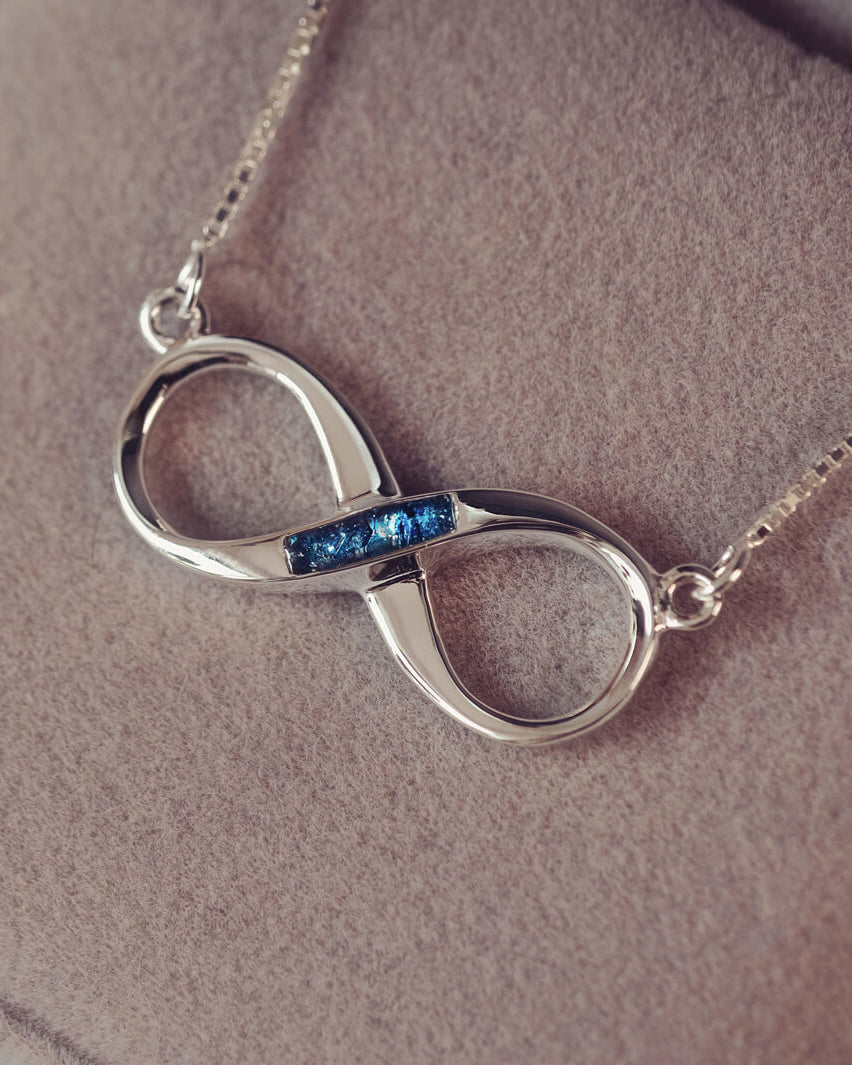 Memorial Ashes Infinity Necklace