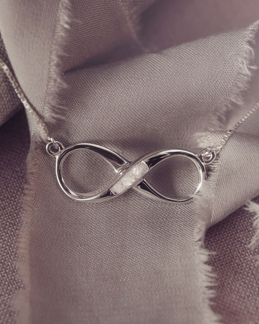 Memorial Ashes Infinity Necklace