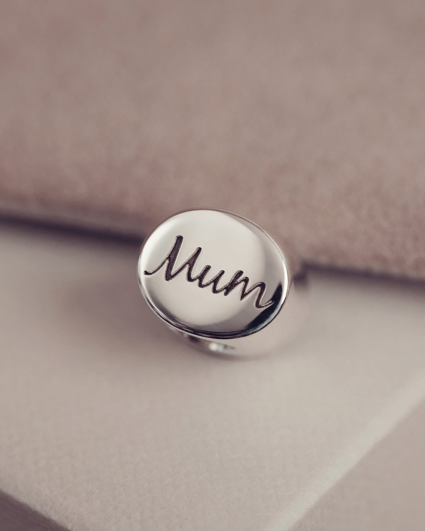 Cremation Ashes Oval Necklace Reverse