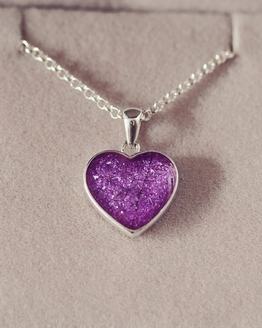 Memorial Hair Small Heart Necklace