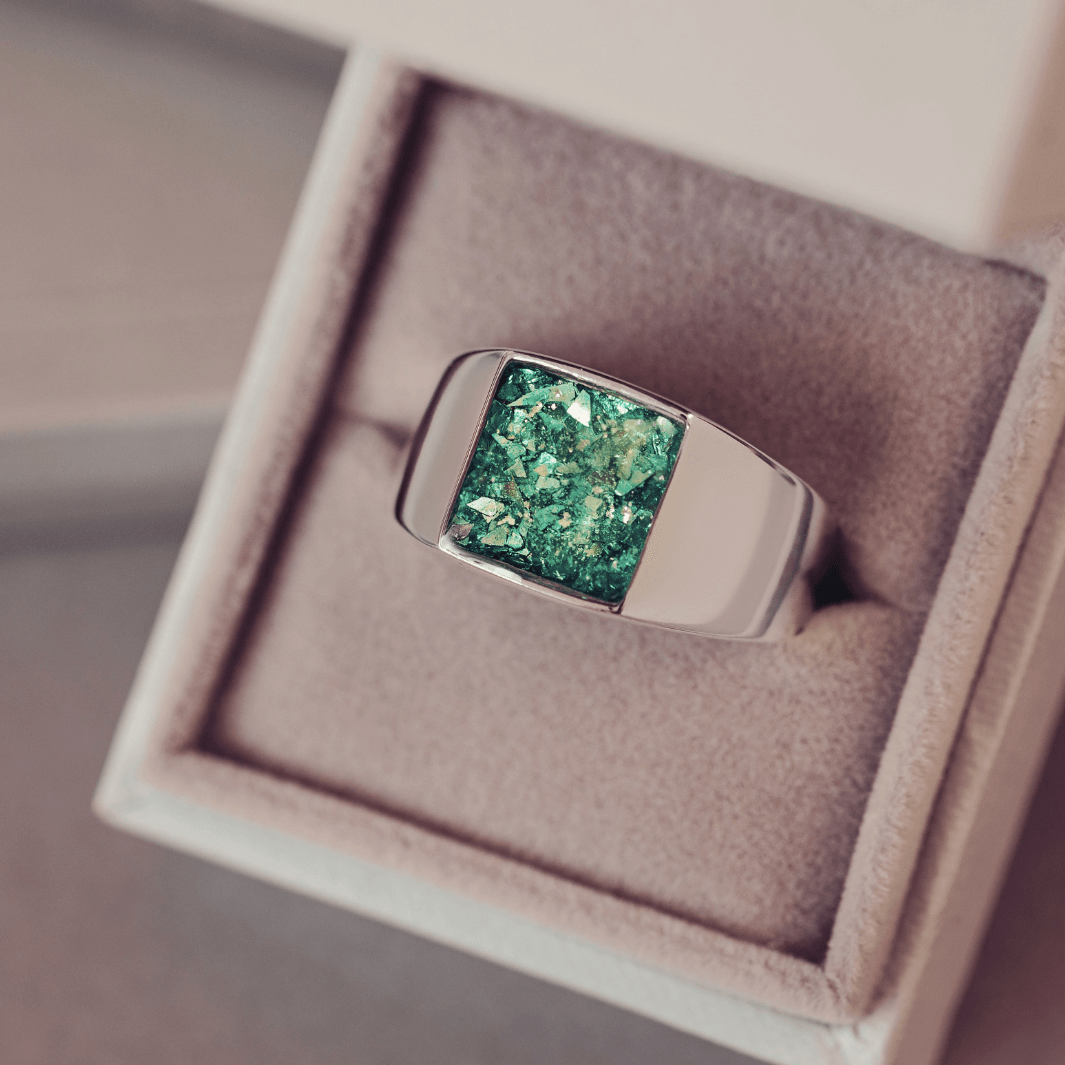 Mens rings 2025 for cremation ashes