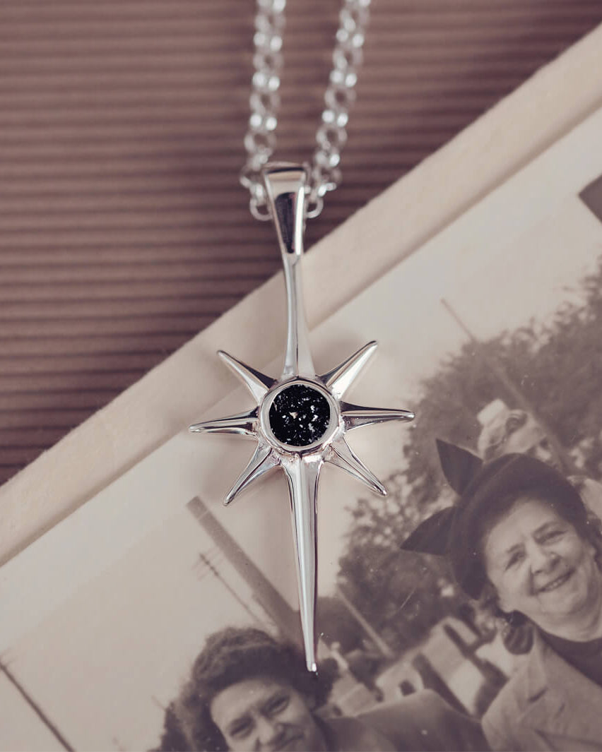North Star Cremation Ashes Necklace