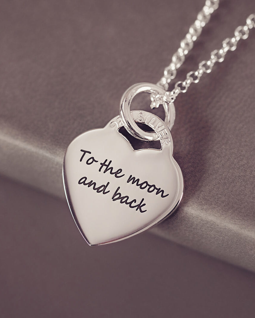 Pawprint Lock Heart Necklace
