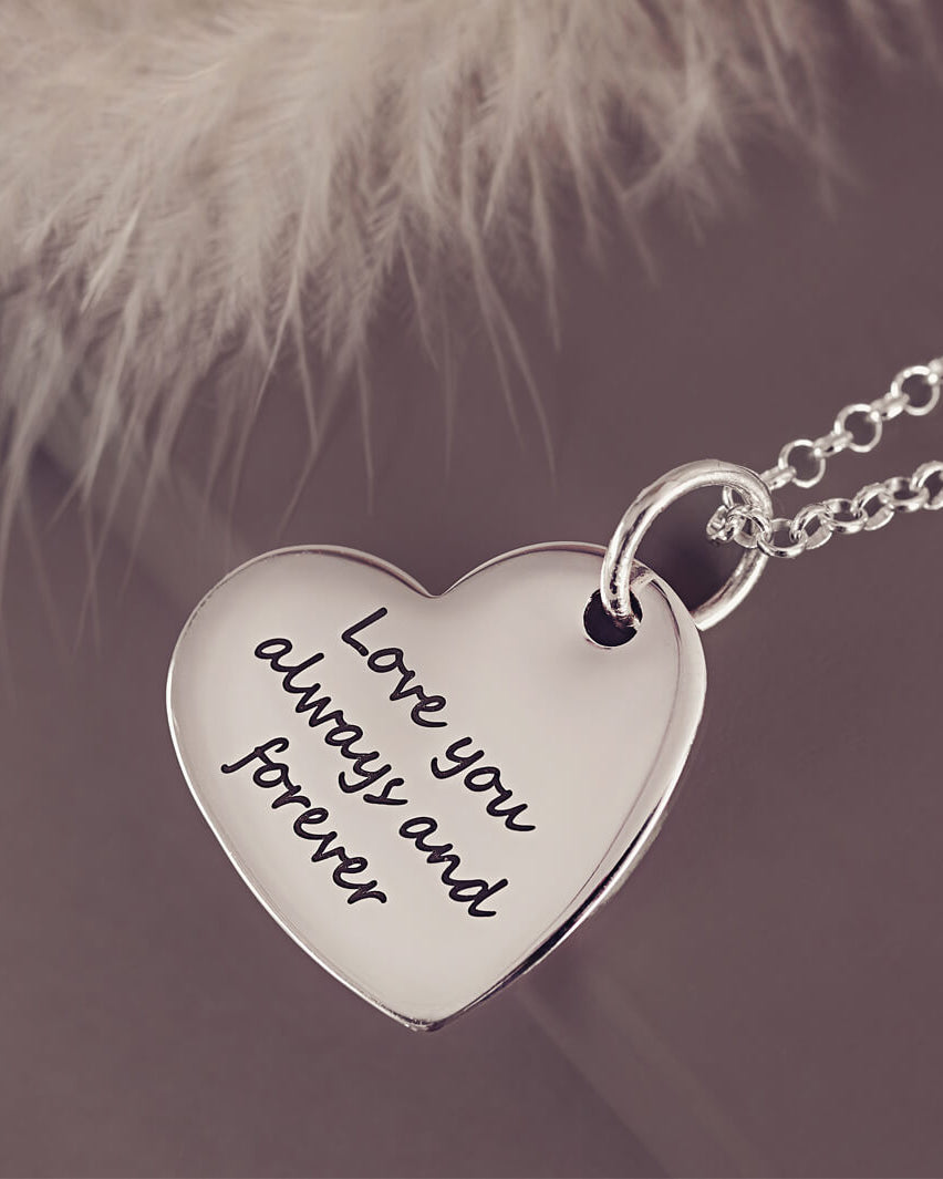 Pawprint Large Heart Necklace