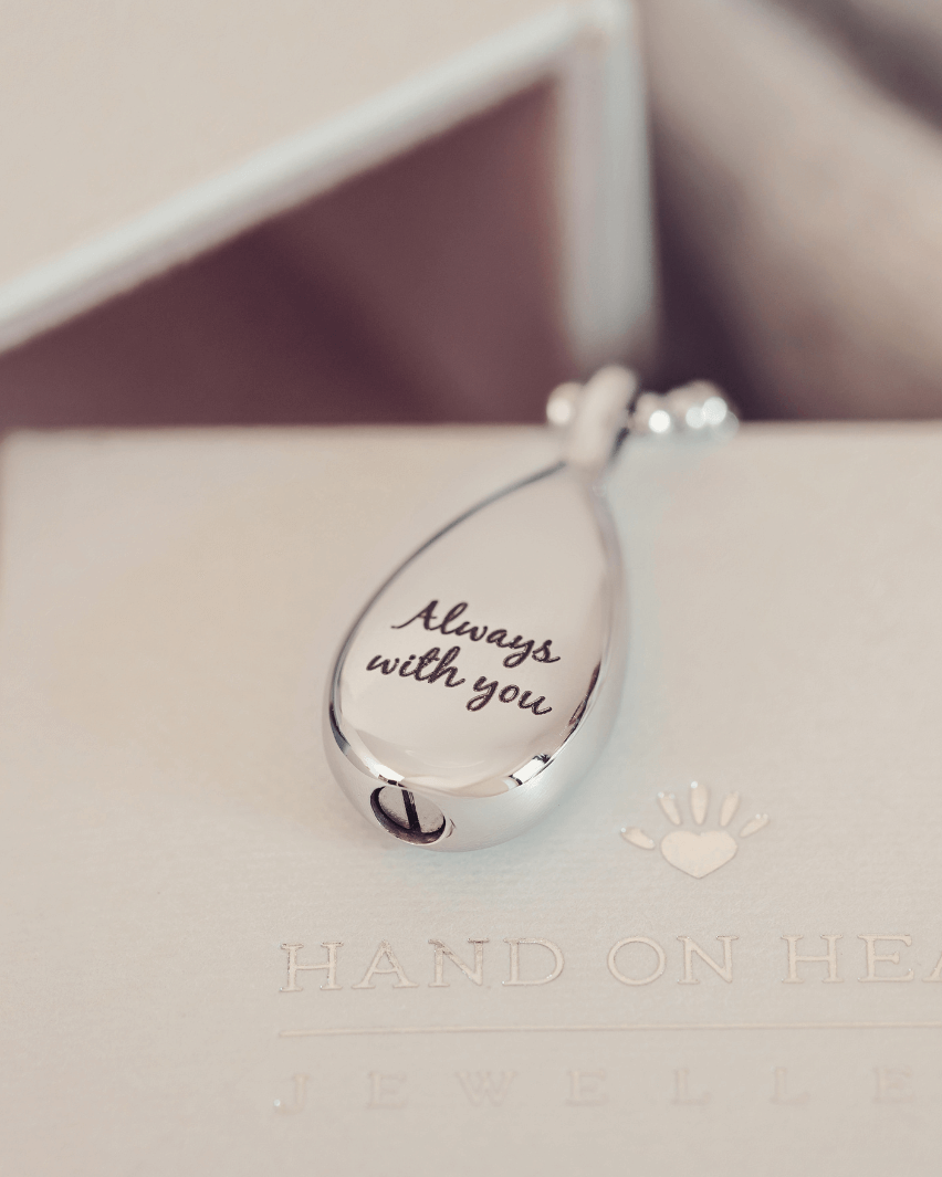 Teardrop Cremation Urn Necklace