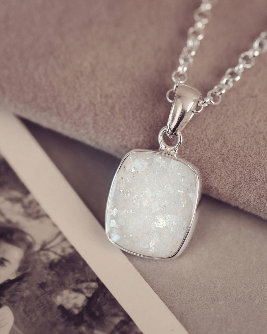 Unisex Cremation Ashes Tag Necklace