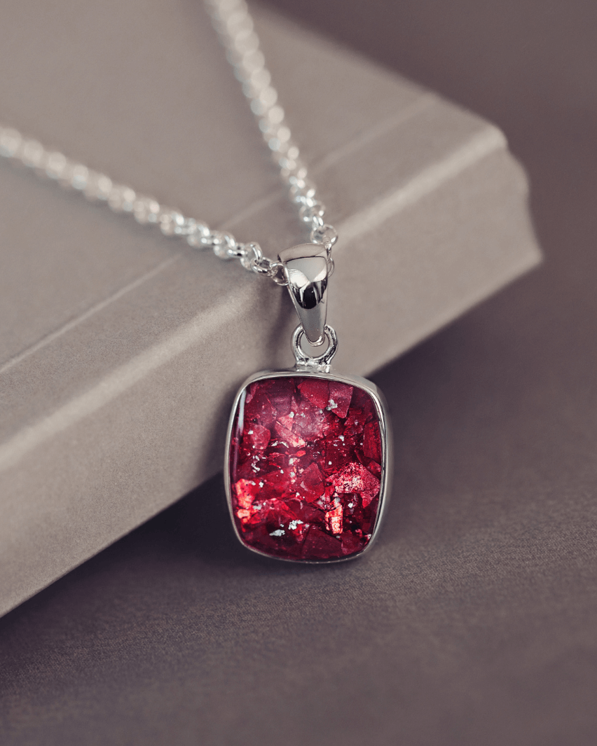 Unisex Cremation Ashes Tag Necklace