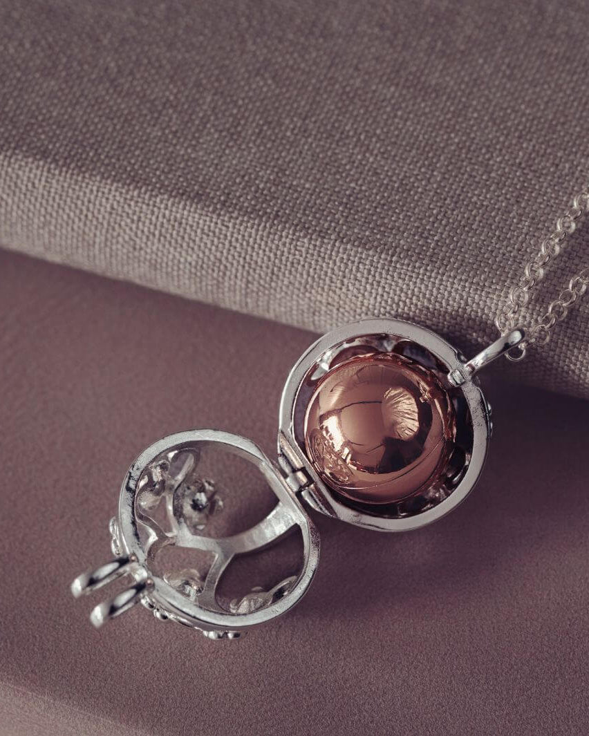 Family Tree Ashes Urn Locket Necklace Bronze