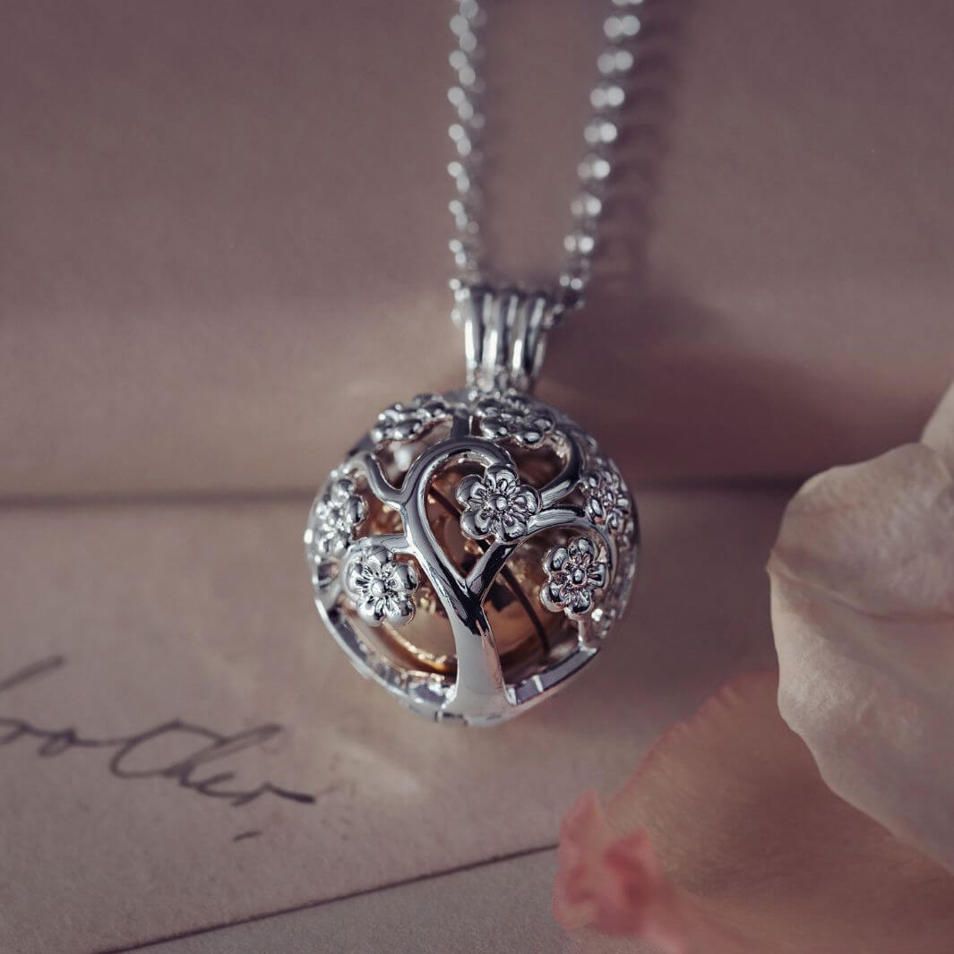 Family Tree Ashes Urn Locket Necklace