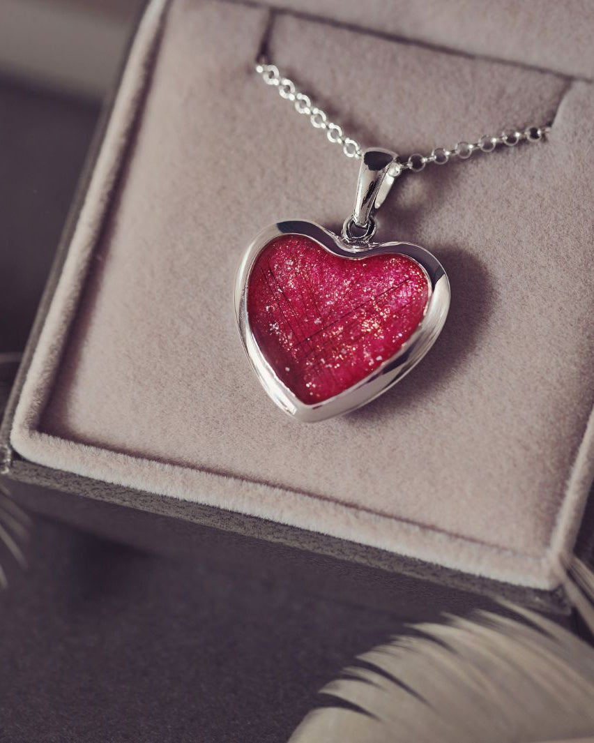 Heart Necklace made with Horses Hair