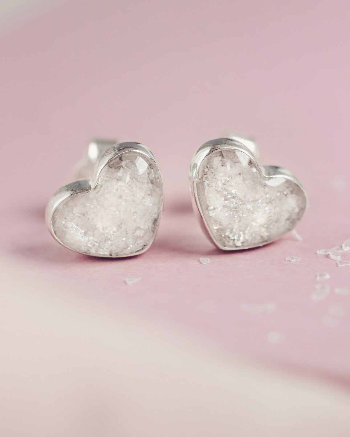 Memorial Ashes Earrings from cremation ash