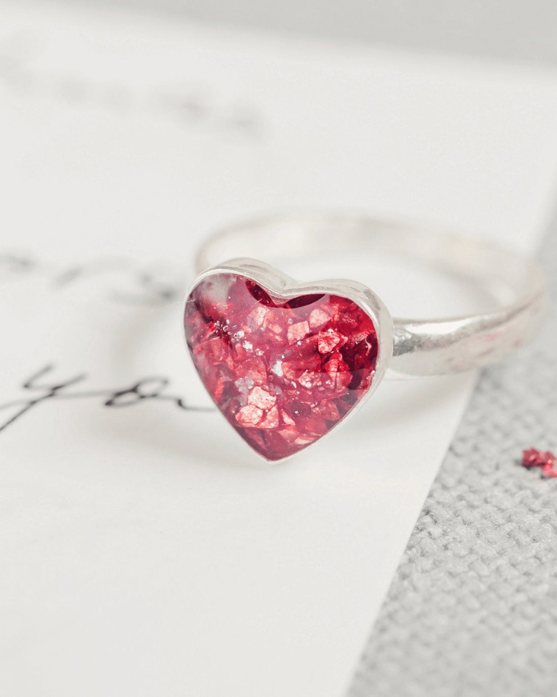 Ring made with Cremation Ashes