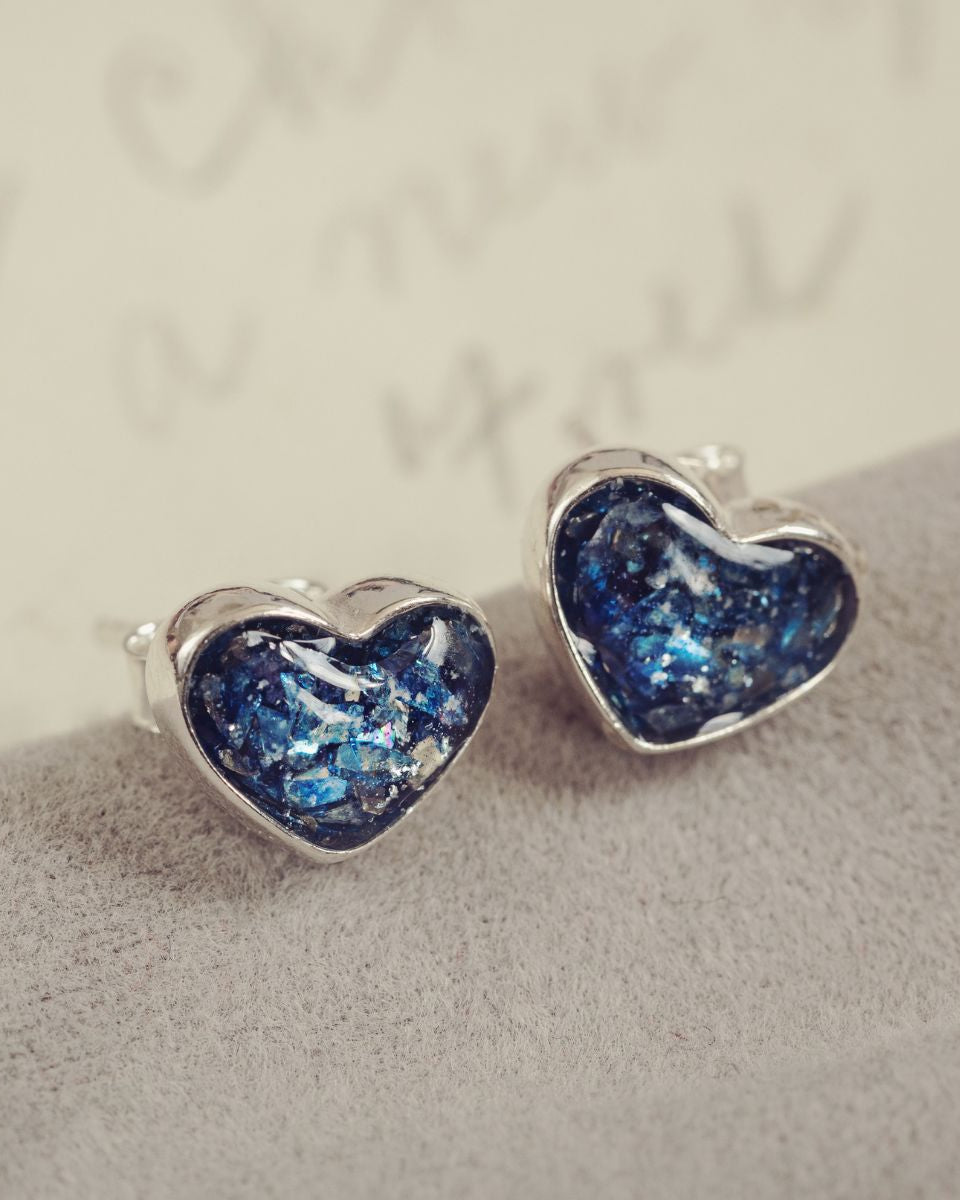 Memorial Ashes Earrings from cremation ash
