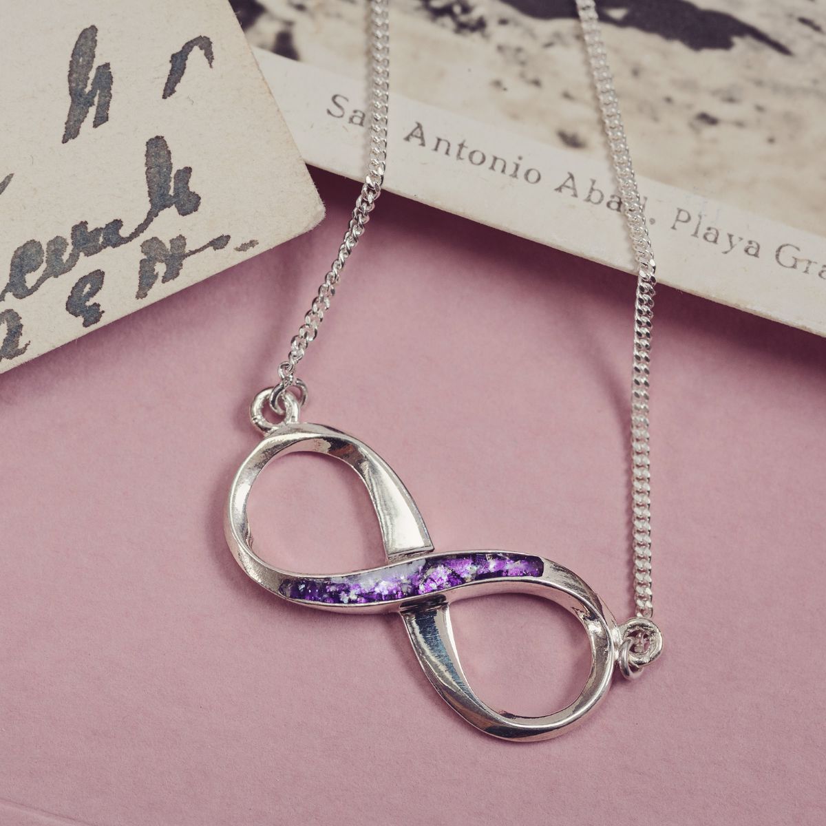 Memorial Ashes Infinity Necklace