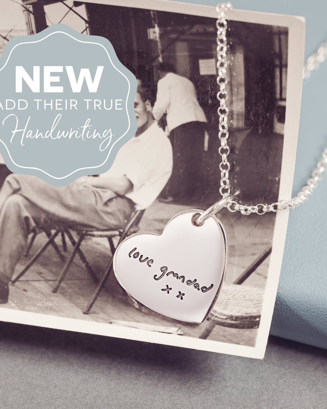 Memorial Fingerprint Heart Necklace Necklace Handonheartjewellery