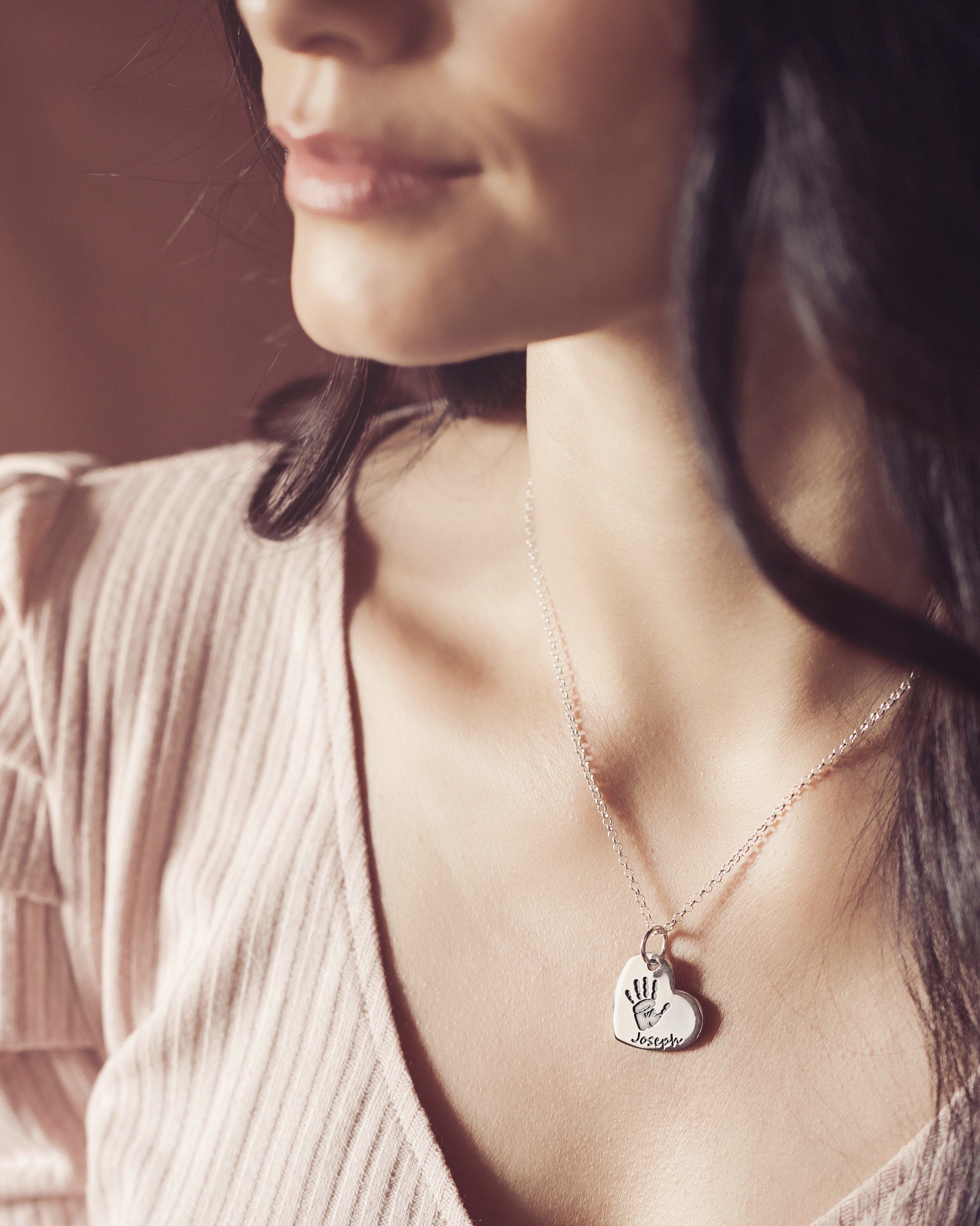 handprint necklace