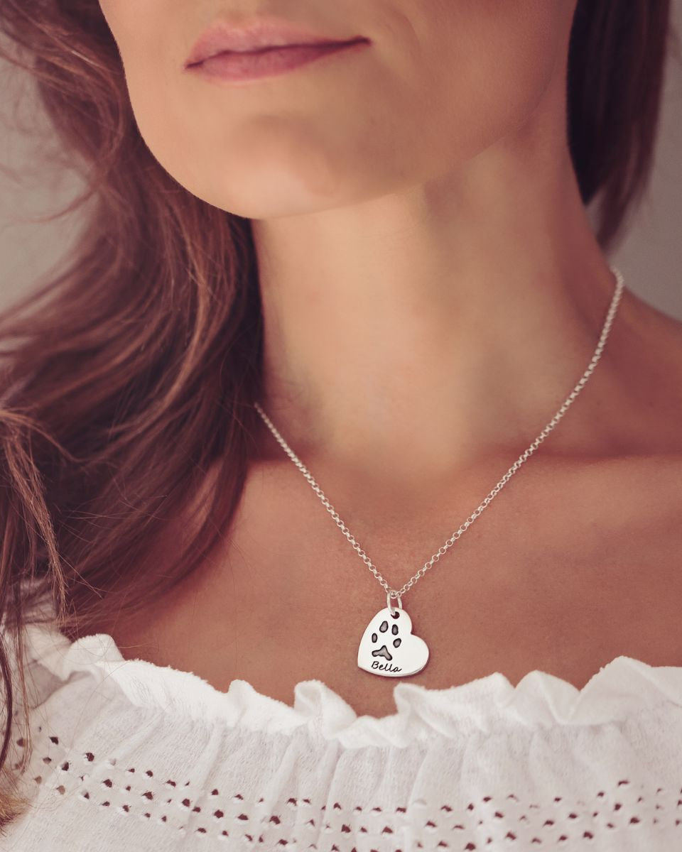 Pawprint Heart Necklace
