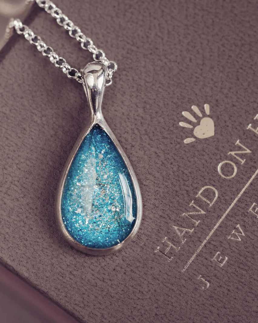 Memorial Hair Teardrop Necklace