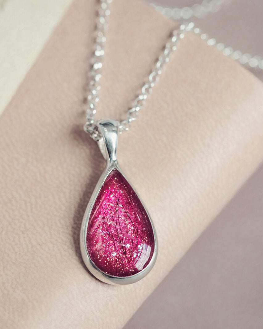Memorial Hair Teardrop Necklace