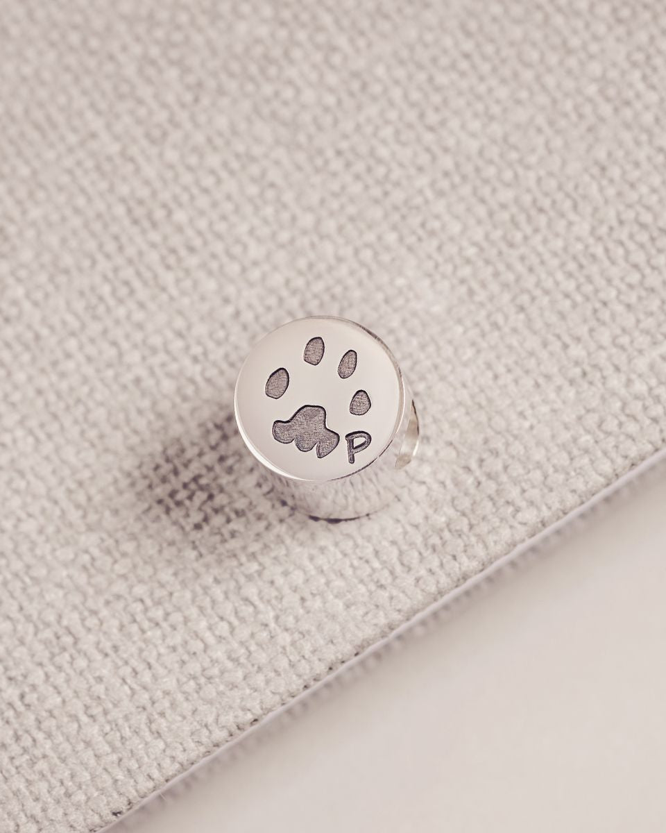 Pawprint Charm Bead