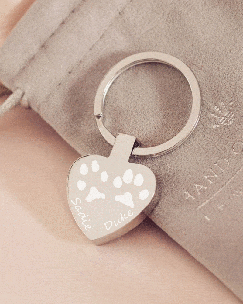 Pawprint Keyring