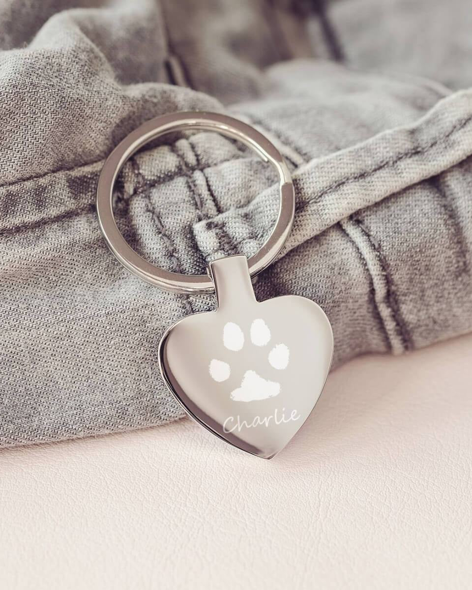 Pawprint Keyring
