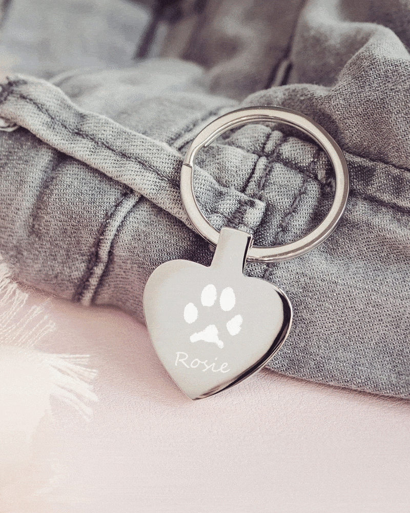Pawprint Keyring
