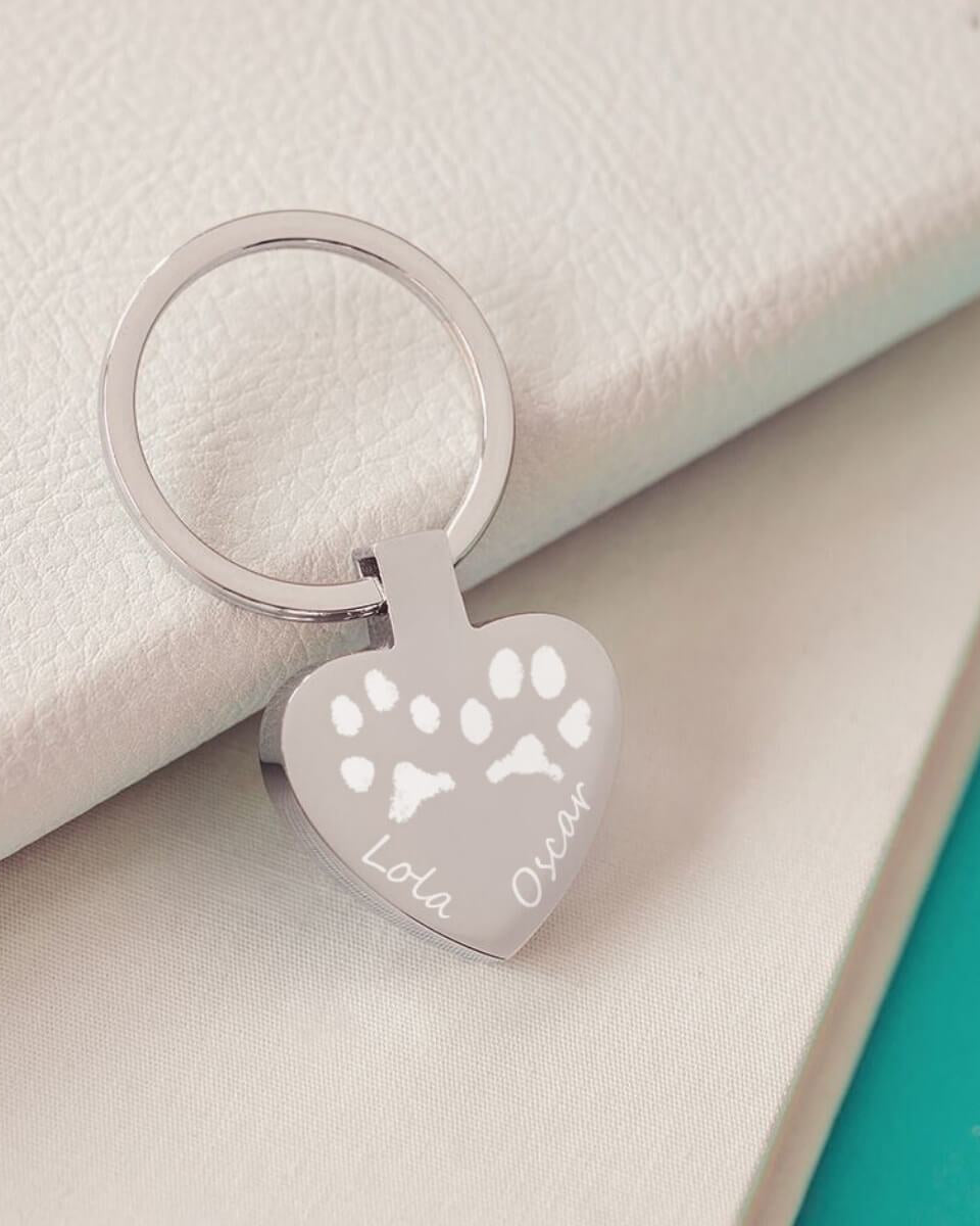 Pawprint Keyring