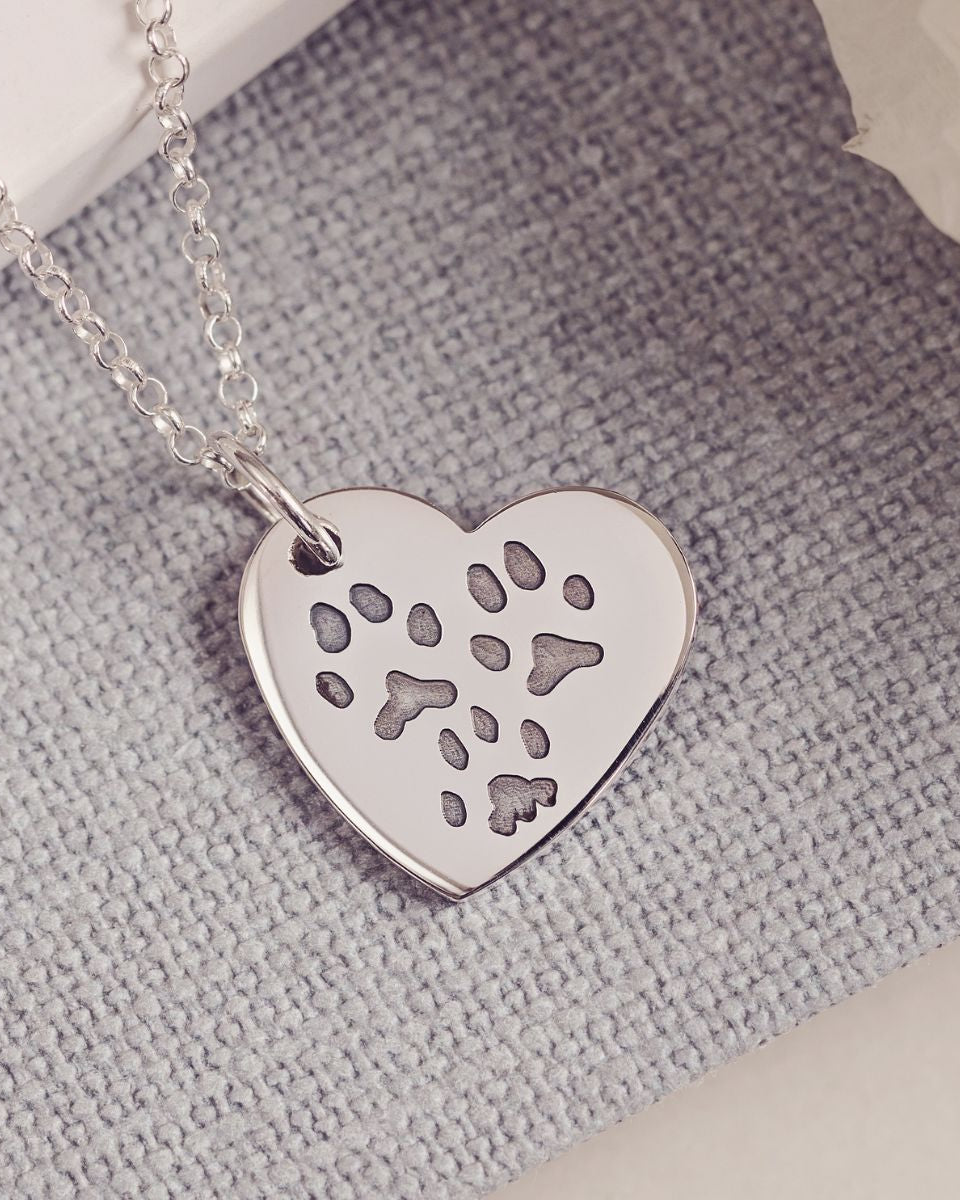 Pawprint Heart Necklace