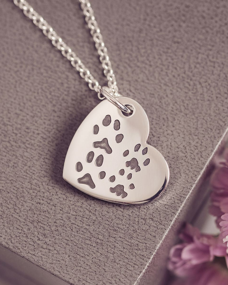 Pawprint Heart Necklace