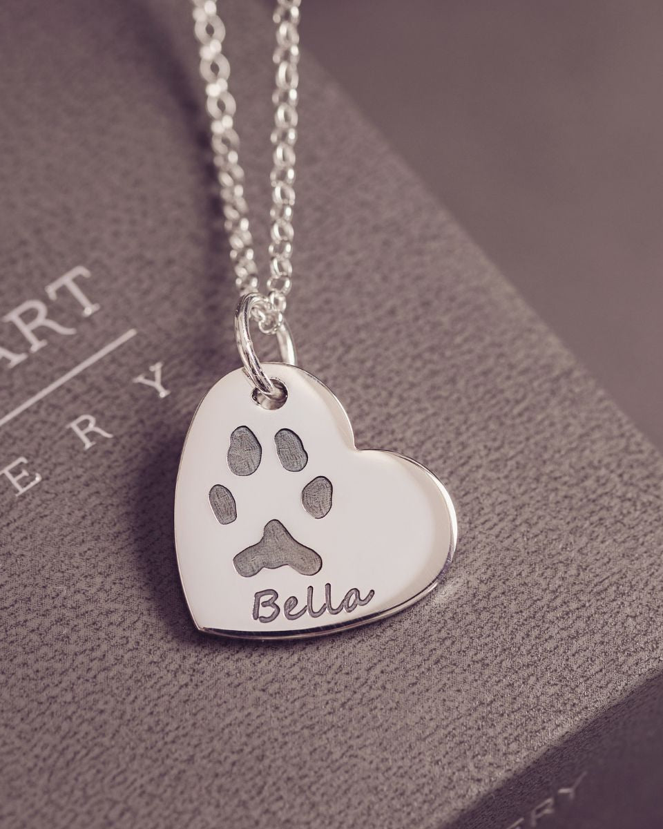 Pawprint Heart Necklace