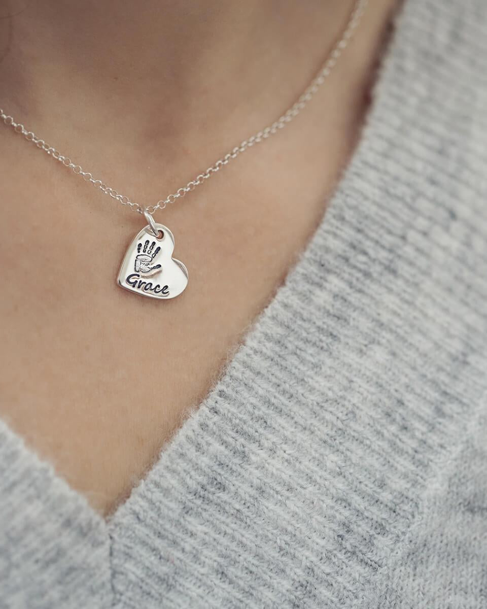 Handprint Charm Necklace