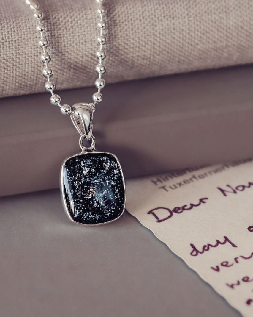 Unisex Cremation Ashes Tag Necklace