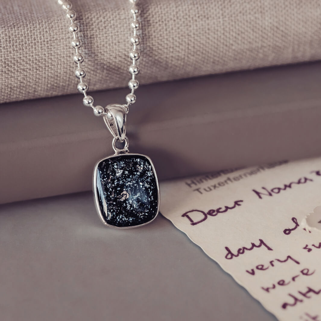 Unisex Cremation Ashes Tag Necklace