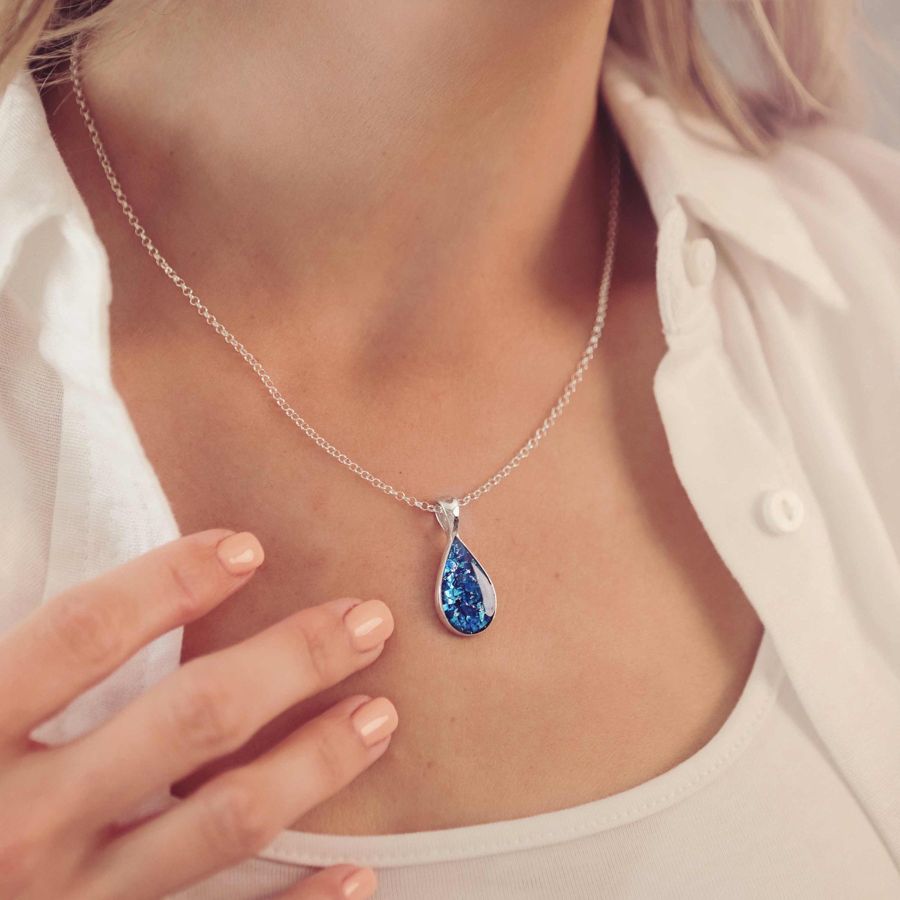 Memorial Ashes Necklace Cremation Ash Jewellery
