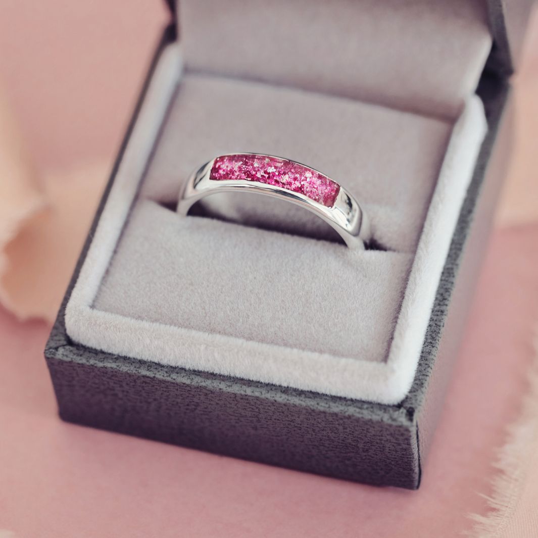 Ash Rings Band Mens Cremation Ashes Ring Band