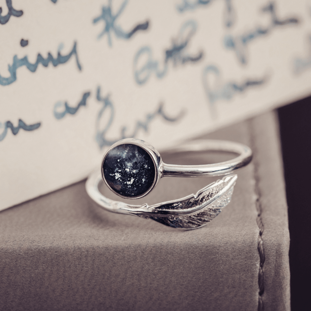 Ring with 2025 cremated ashes