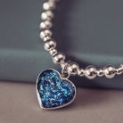 Cremation Ashes Heart Bracelet