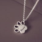 Paw Cremation Ashes Necklace