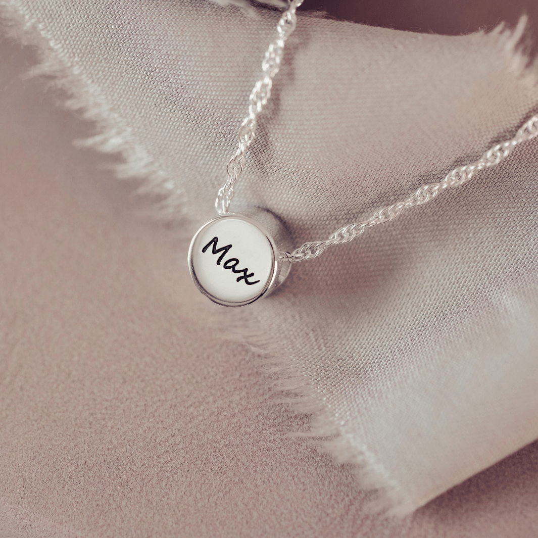 Family Necklace One Pawprint Charm