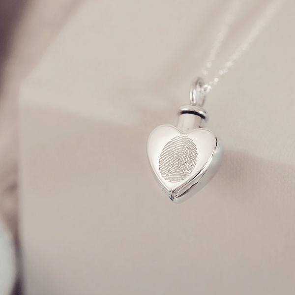 Fingerprint Ashes Locket Cremation Ash Jewellery