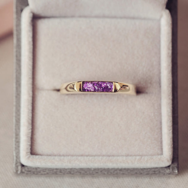 Men's Cremation Ashes Rings