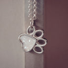 Paw Cremation Ashes Necklace